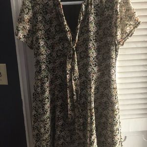 Sweet spring floral dress.